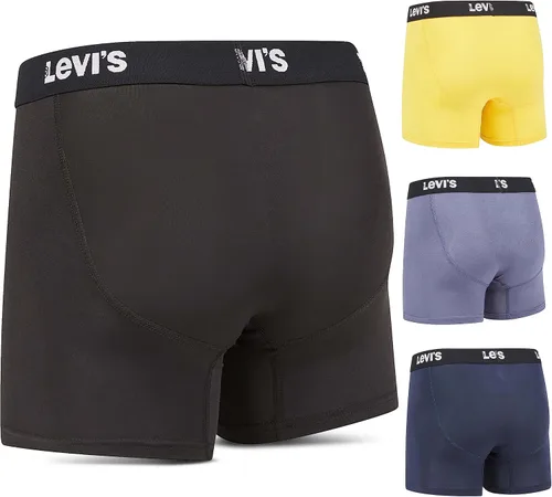 Vista 2 de Levi's Calzoncillos tipo bóxer de microfibra para hombre, ultra suaves, paquete de 4