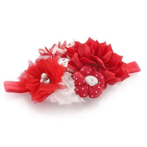 Vista 10 de My Lello Diadema de tela desgastada para bebé, bebé, bebé, niña, elástica, rosa polvorienta