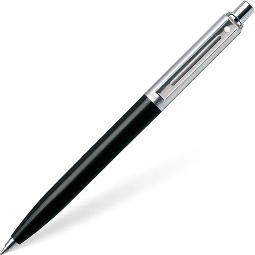 Vista 4 de Sheaffer Sentinel Bolígrafo Negro de Punta de Bola con Ribete Cromado