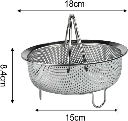 Vista 6 de Collapsible Steamer Basket for Pressure Cooker Pots(S)