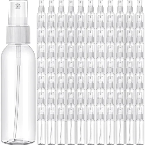 Vista 8 de Nuogo - Paquete de 90 mini botellas de plástico de 4 onzas, rellenables