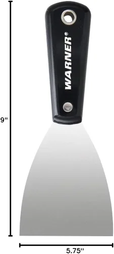 Vista 3 de Warner Painter's Series - Cuchillo de masilla de acero al carbono flexible de 3 pulgadas, 1 unidad