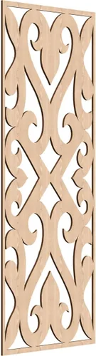 Vista 30 de Keene Paneles de pared decorativos de madera con calado, 9 3/8 pulgadas de ancho x 24 3/8 pulgadas de alto x 1/4 de alto, abedul Birch
