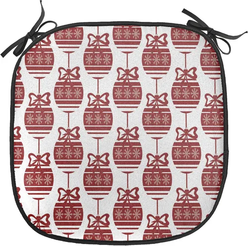 Vista 180 de Ambesonne Flamingo - Cojín de asiento para silla, diseño de fantasía exótica con elementos de vida silvestre hawaiana en colores pastel, acolchado