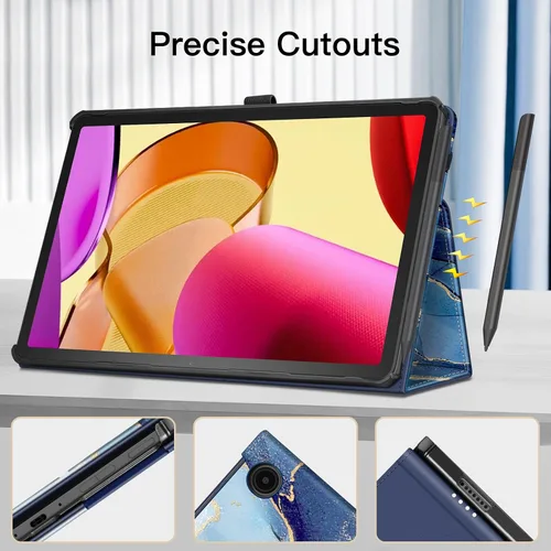 Vista 9 de Fintie Funda tipo libro para Amazon Fire Max 11 (13ª generación, versión 2023) – Funda plegable de piel vegana de primera calidad para tablet Fire