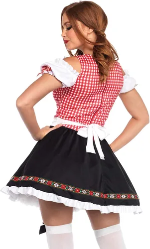Vista 4 de Leg Avenue Disfraz de Oktoberfest de bebé de jardín de cerveza para mujer