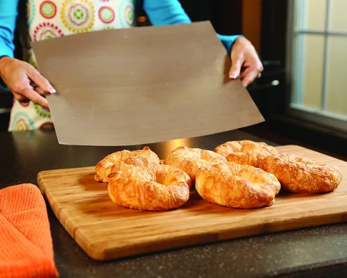 Vista 6 de Como Visto en la TV Yoshi Copper Grill & Bake Mat (Paquete de 2), Cobre