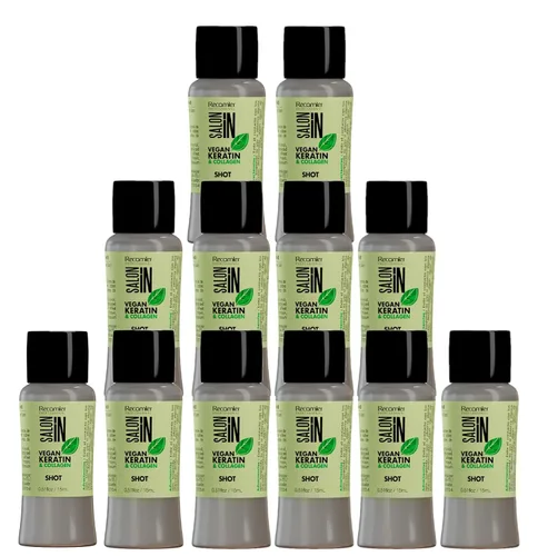 Vista 11 de Salon In by Recamier - Tratamiento sin enjuague de queratina vegana Tratamiento sin enjuague para el cabello con queratina vegana y colágeno