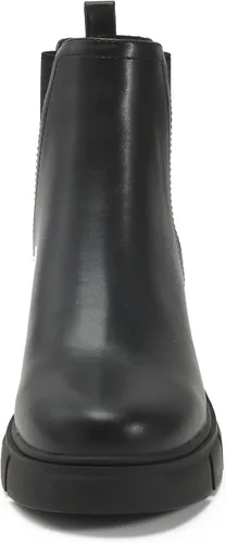 Vista 8 de REDTOP Botas Chelsea para mujer con tacón grueso elástico, plataforma con suela de lengüeta