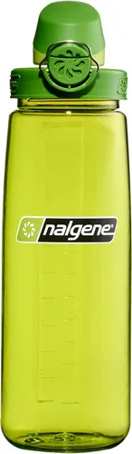 Vista 14 de Nalgene Sustain Tritan Botella de Agua On The Fly Sin BPA Fabricada con Material Derivado del 50% de Residuos Plásticos, 24 OZ, Azul con Aqua
