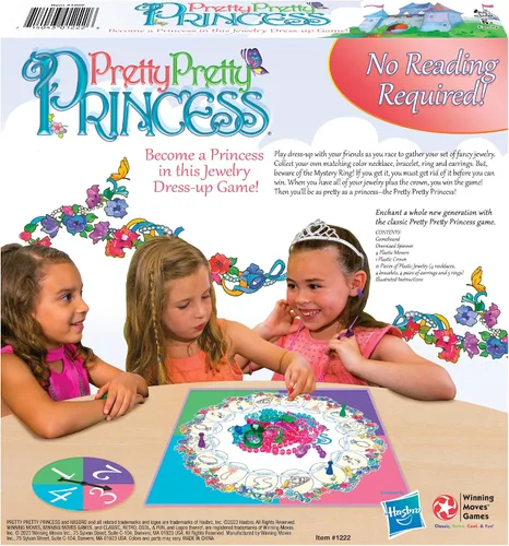 Vista 3 de Pretty, Pretty, Princess Game with 90's Artwork, por Winning Moves Games USA Juego de disfraces de joyas, 2-4 jugadores, a partir de 5 años