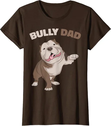 Vista 52 de American Bully Dad Dog Owner Father Funny Men T-Shirt Asphalt Grey