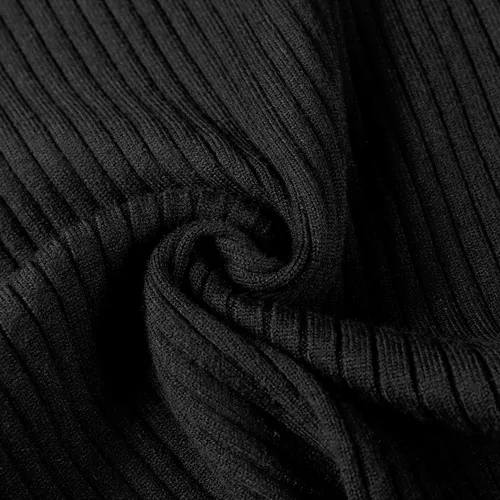 Vista 7 de Suéter de cuello alto para hombre, ajuste delgado, suave, de punto básico, suéter