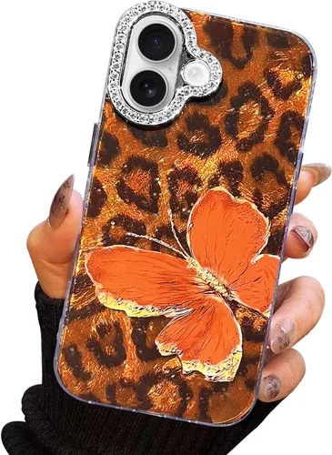 Vista 37 de I-MGAE-IN-AR Funda compacta para iPhone 11, diseño de mariposa, marco de protección de lente de cámara con diamante 3D, bonitas fundas protectoras