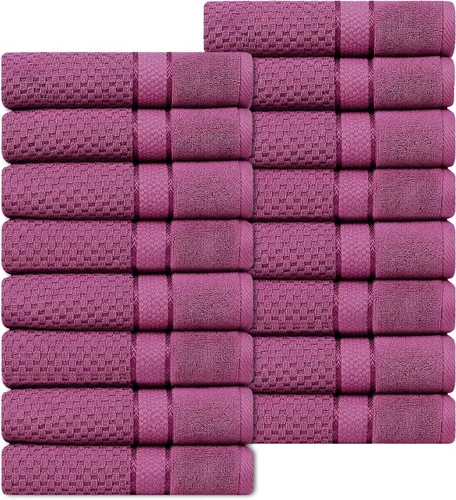 Vista 28 de Ample Decor Juego de toallas de baño 100% algodón, 6 piezas, suaves y absorbentes, de secado rápido, juego de toallas de baño