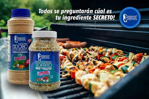 Vista 5 de Caribbean Craves - Mezcla de Sofrito deshidratada Sin MSG, vegano, apto para dieta cetogénica, ingredientes naturales (15 oz x 1) 15 oz