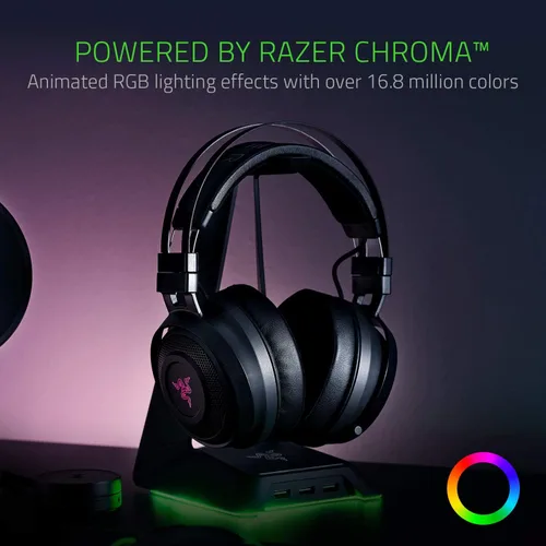 Vista 7 de Audífonos Razer Nari Essential inalámbricos, con sonido envolvente, para videojuegos