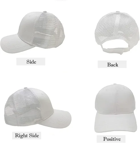 Vista 3 de Gorra de béisbol 100% algodón clásico deportivo casual gorra de golf Sunhat tamaño ajustable