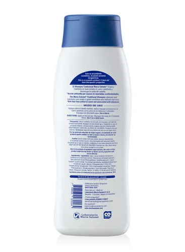 Vista 2 de Champú María Salomé 13.5 fl oz - Anticaída y estimula el Crecimiento. Sin Sal, Sin Parabenos