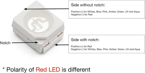 Vista 6 de Oznium 20 piezas de LED de montaje en superficie PLCC-2, 3528 tamaño SMD SMT LED - ámbar
