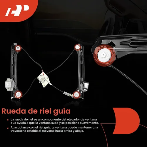 Vista 5 de A-Premium Elevalunas eléctrico Lado del pasajero delantero, sin motor
