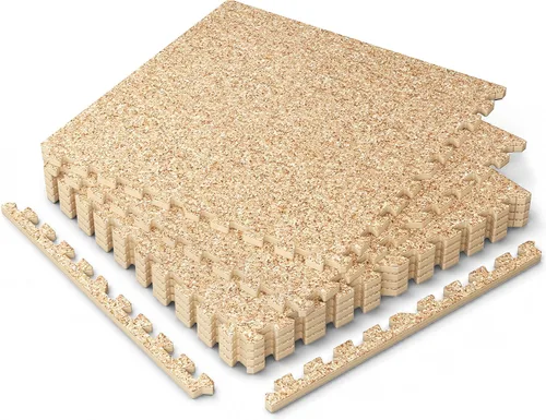 Vista 10 de 0.6" Thick Rubber Top Gym Flooring Mats for Home Gym