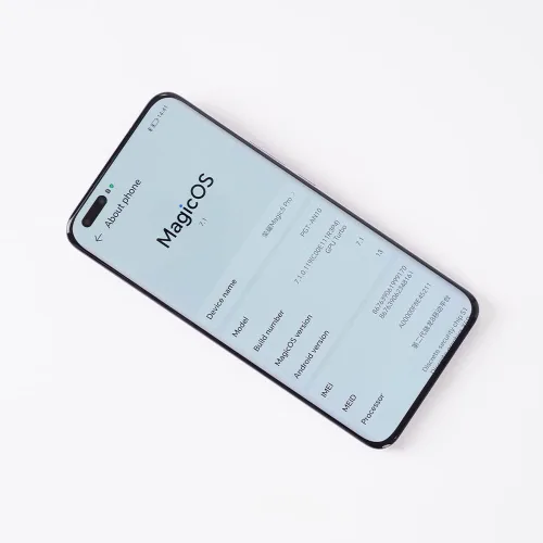 Vista 6 de Ibywind Protector de pantalla para Honor Magic 5 Pro 5G (6.81 pulgadas), paquete de 2 + 1 protector de lente de cámara + 1 película trasera