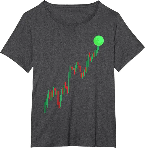 Vista 7 de Cute Stock Trading Design for Men Women Stock Market Trader T-Shirt Asphalt Grey
