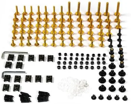Vista 9 de Kits de pernos de carenado de motocicleta Tornillos para Kawasaki ZZR250 ZZR-400 Z400 Z650 Z800 Z900 aluminio completo sujetadores clips de hardware