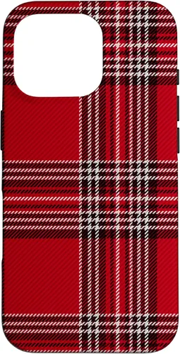 Vista 20 de Funda con diseño de Navidad a cuadros rojos para iPhone 13 Pro Max