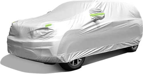 Vista 13 de Funda de Coche a Medida para Tesla Model 3, Protección para Todo Tipo de Clima, Antiarañazos, Impermeable Bloquea Lluvia/Sol/Nieve/Polvo