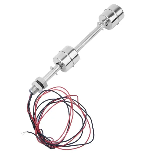 Vista 5 de Sensor de interruptor de flotador de doble bola para control de nivel de agua 0-220V AC/DC 304 Sensor de acero inoxidable para tanques y piscinas