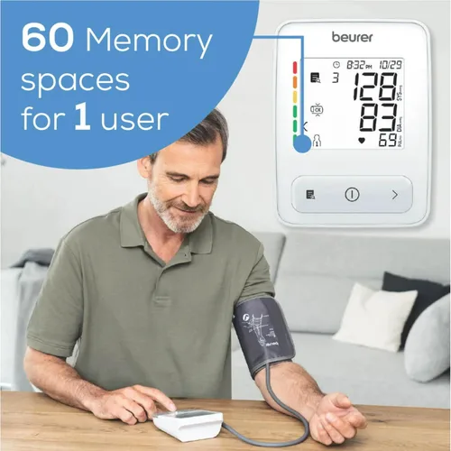 Vista 6 de Beurer Auto 400 - Monitor de presión arterial en la parte superior del brazo, brazalete universal para brazos estándar a grandes, máquina de presión