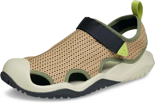 Vista 10 de Crocs Sandalias Swiftwater con parte superior de malla para hombre Negro