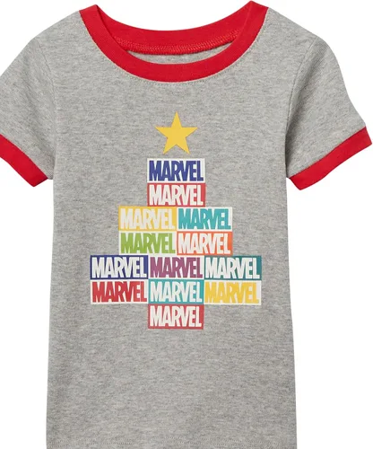 Vista 12 de Amazon Essentials Disney Marvel Star Wars - Pijama unisex de algodón ajustado para niños
