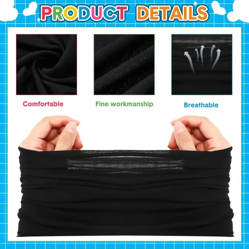 Vista 3 de Unittype 36 unidades de polainas para el cuello, bufanda, diadema sin costuras, bandana de tubo sin costuras, pasamontañas, máscara facial