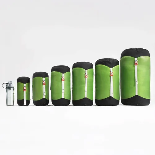 Vista 7 de Saco de compresión para acampar para saco de dormir, accesorios 20D, impermeable, bolsa de almacenamiento ultraligera para exteriores
