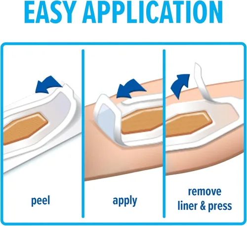 Vista 4 de Nexcare Vendajes de tela flexible resistente, tamaños surtidos, 30 unidades, sin látex, vendajes adhesivos duraderos para primeros auxilios