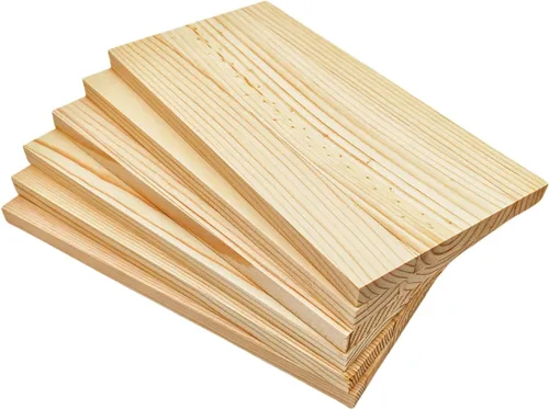 Vista 29 de 4 tableros rectangulares de madera sin terminar para manualidades, bloques de madera de corte en blanco de 8 x 6 x 0.8 pulgadas para tallar madera