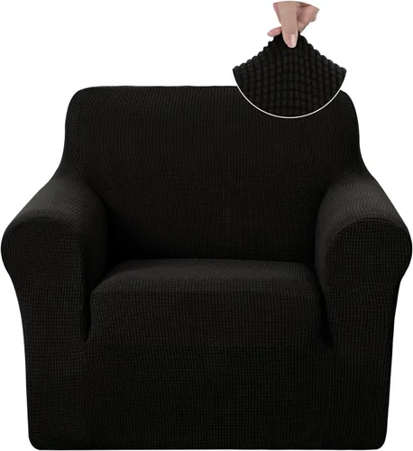 Vista 48 de U-NICE HOME Funda para sofá biplaza elástica, cubierta para sofá, funda para sillón, protector de muebles para sofá con 2 cojines, funda para sofá