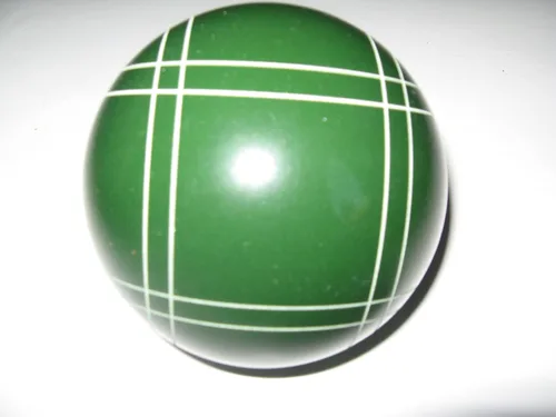 Vista 2 de BuyBocceBalls Listado - Hecho en Estados Unidos, Torneo de calidad premium - Bola de bochas de repuesto con rayas curvas cerradas - Individual verde