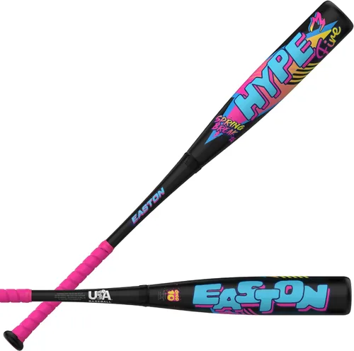 Vista 9 de Easton 2026 Bate de béisbol Hype Fire Estados Unidos -5 / -8 / -10 / -11 gota Barril de 2 5/8 pulgadas 2 piezas compuesto