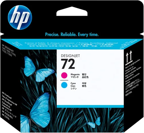 Vista 3 de HP 72, Cabezal de impresión negro/amarillo (C9384A)