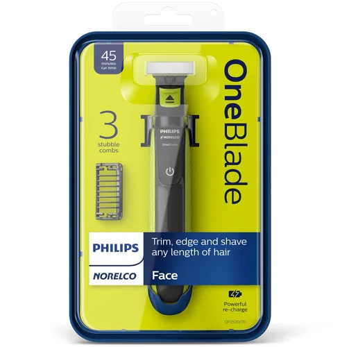 Vista 2 de Philips Norelco Cortadora y afeitadora eléctrica OneBlade híbrida, NA