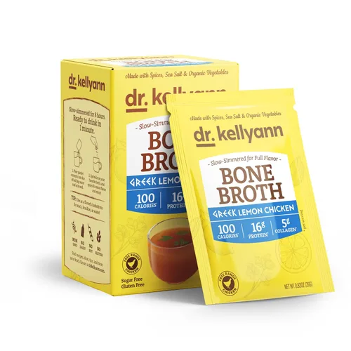 Vista 11 de Dr. Kellyann - Paquetes de polvo de colágeno de caldo de hueso clásico de ternera (7 porciones) – 16g de proteína, colágeno hidrolizado de carne