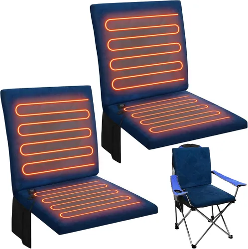 Vista 9 de Thyle Portable Heated Seat Cushion for Bleachers Foldable Heating Cushion 3 Mode Adjustable Heated Stadium Chair Bleacher Seat for Bleachers Indoor