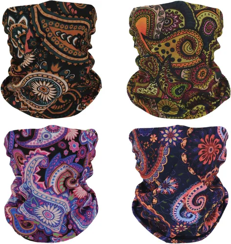 Vista 18 de 4 bandanas multiusos para mujeres y hombres