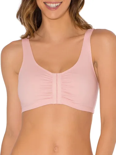 Vista 3 de Fruit of the Loom Brasier deportivo reforzado para mujer, de cierre frontal