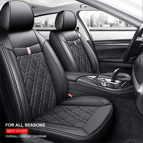 Vista 2 de Fundas de asiento de automóvil adecuadas para Sandero Stepway impermeable y transpirable con respaldo, juego completo estándar, negro