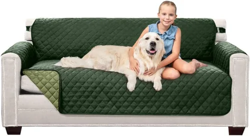 Vista 159 de Sofa Shield Funda de sofá con correa, reversible, resistente a las manchas y al desgarro, funda acolchada de microfibra, lavables, asiento de 62